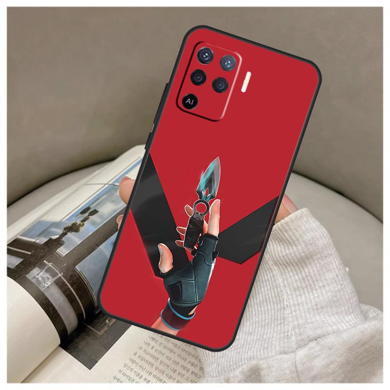 Valorant Game Case For Oppo A74 A94 A54 A18 A38 A58 A78 A98 A80 A60 A40 A96 A76 A16 A15 A17 A57 A77 A5 Pro