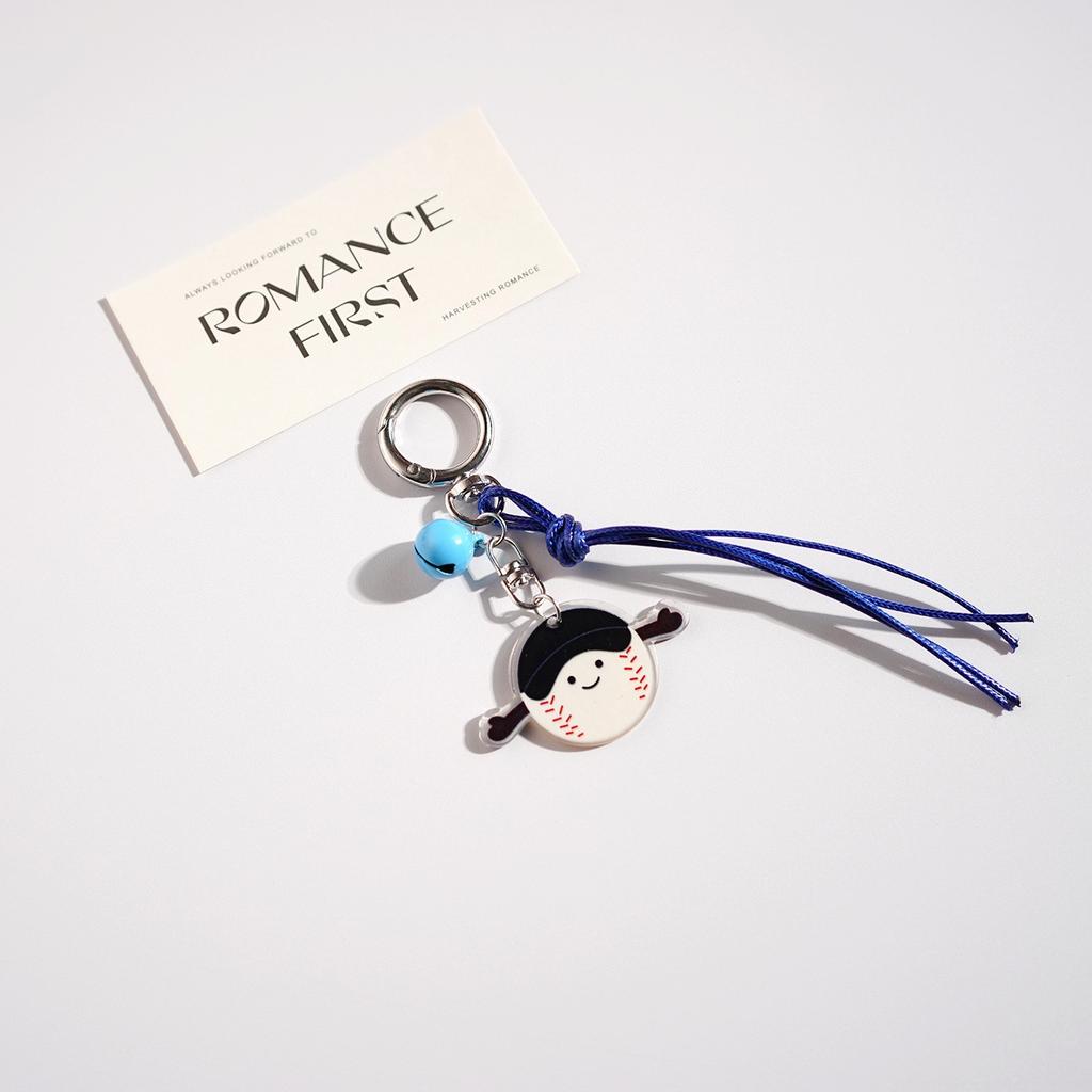 Cartoon Tennis Football Badminton Keychain For Y2k Bag Pendant Competition Activity Gifts Jewelry Decoration Accessories