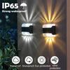 Waterproof LED Solar Lamp Outdoor Garden Ambient Lighting Decoration Up & Down Lights Stair Yard Fence Color Change Wall Light
