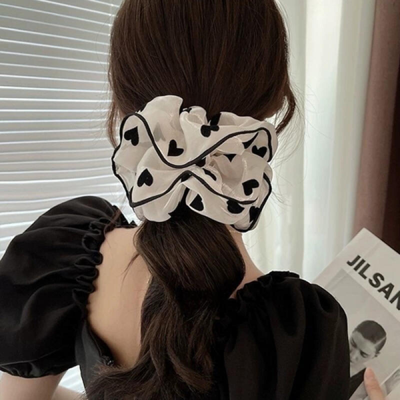 Doribi Сердце Сатиновая Резинка для Волос Резинка-Скранчи