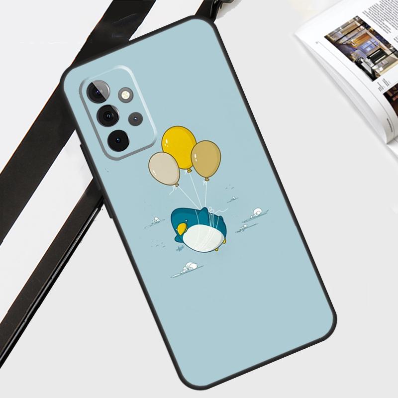 Penguin Case For Samsung Galaxy A55 A35 A15 A56 A36 A26 A16 A06 A54 A34 A14 A12 A22 A32 A52 A13 A53