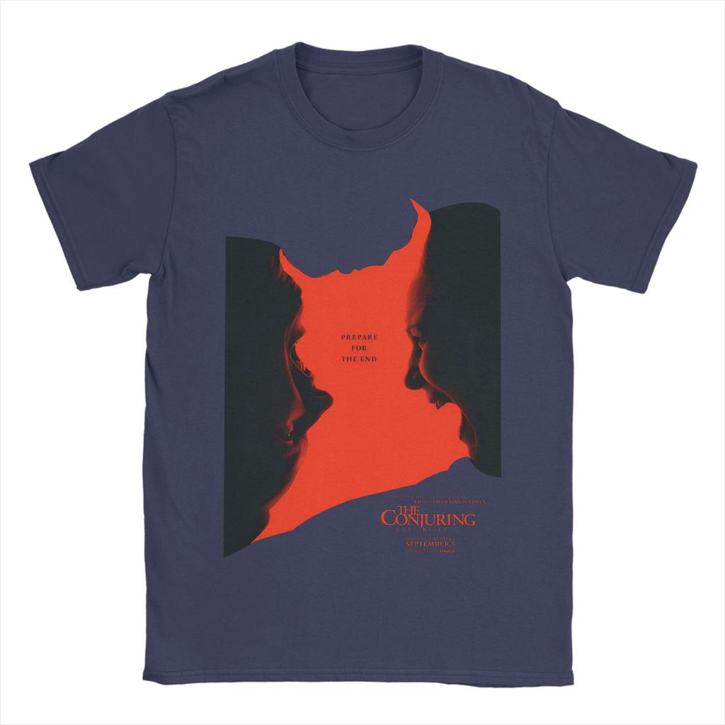 The Conjuring Movie   T-Shirt Men  Vintage Pure Cotton Tees Round Neck Short Sleeve T Shirt New Arrival Clothing