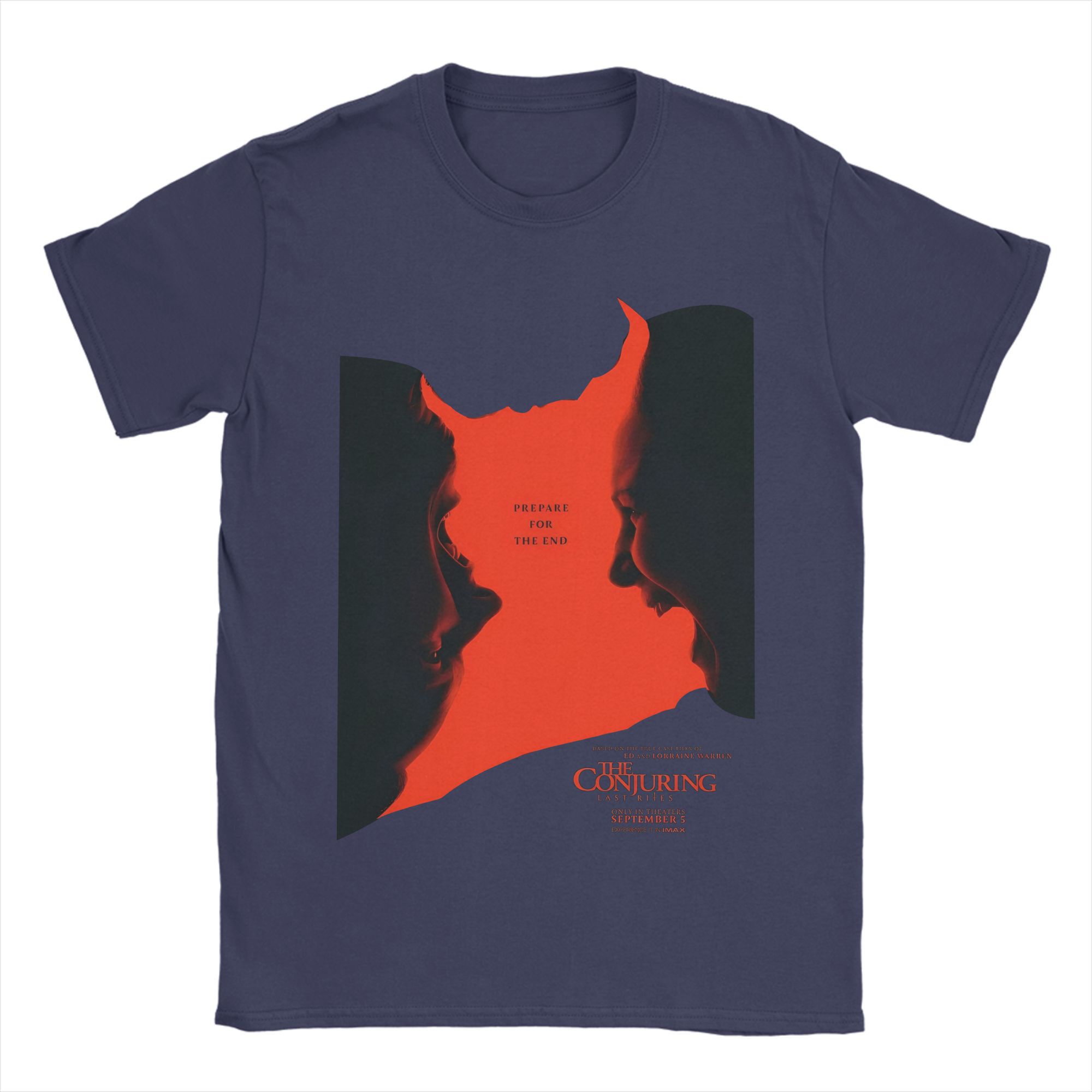 

The Conjuring Movie T-Shirt Men Vintage Pure Cotton Tees Round Neck Short Sleeve T Shirt New Arrival Clothing 4XL