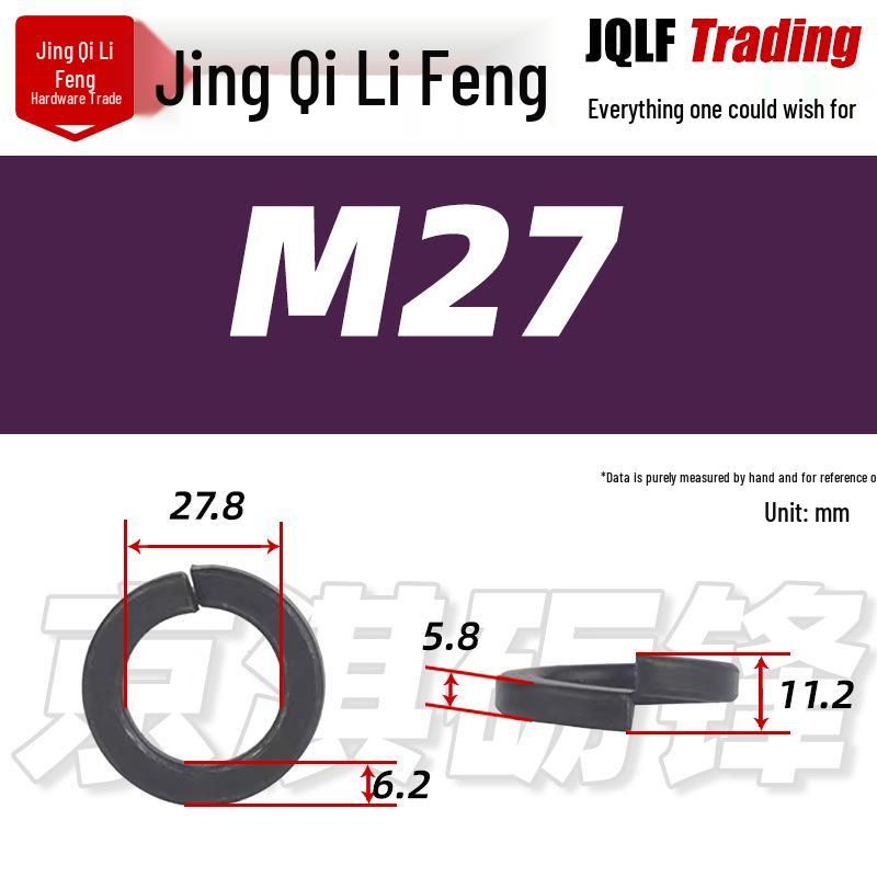High-Strength Blackened Spring Washer M3-M64 GB93