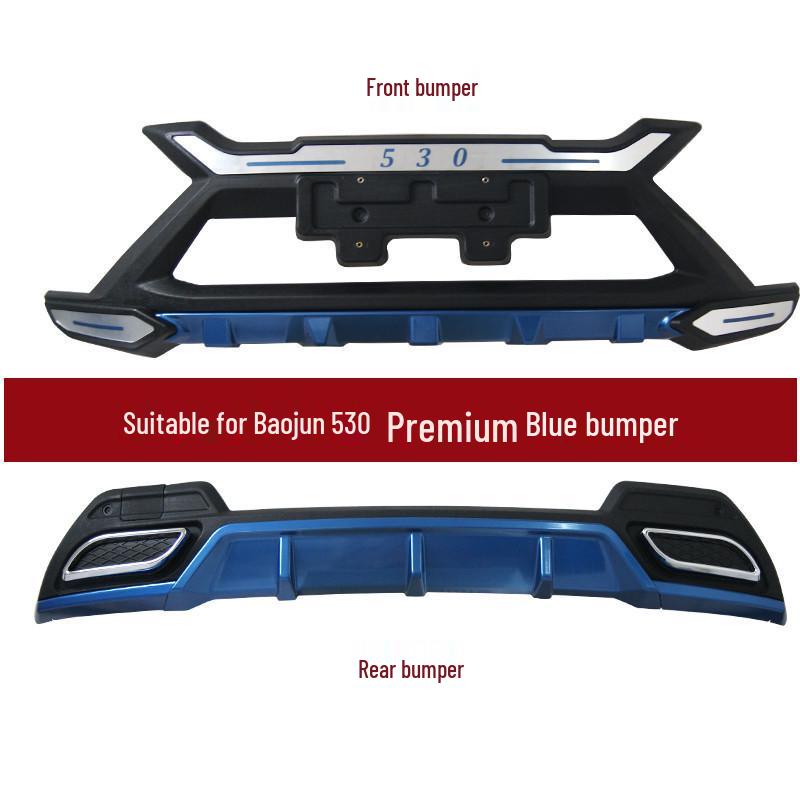 Kompatybilne listwy ochronne zderzaka przedniego i tylnego do Baojun 530 (2018) i Listwy dekoracyjne do Baojun 530 (2019), Modele 510.