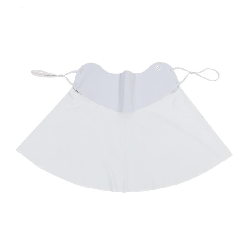 

Однотонная простая маска для лица для женщин, для активного отдыха, велоспорта, путешествий, солнцезащитная маска, защита от УФ-лучей, шарф с петлями за уши, нейлоновая ткань ледяной шелк светло-серый