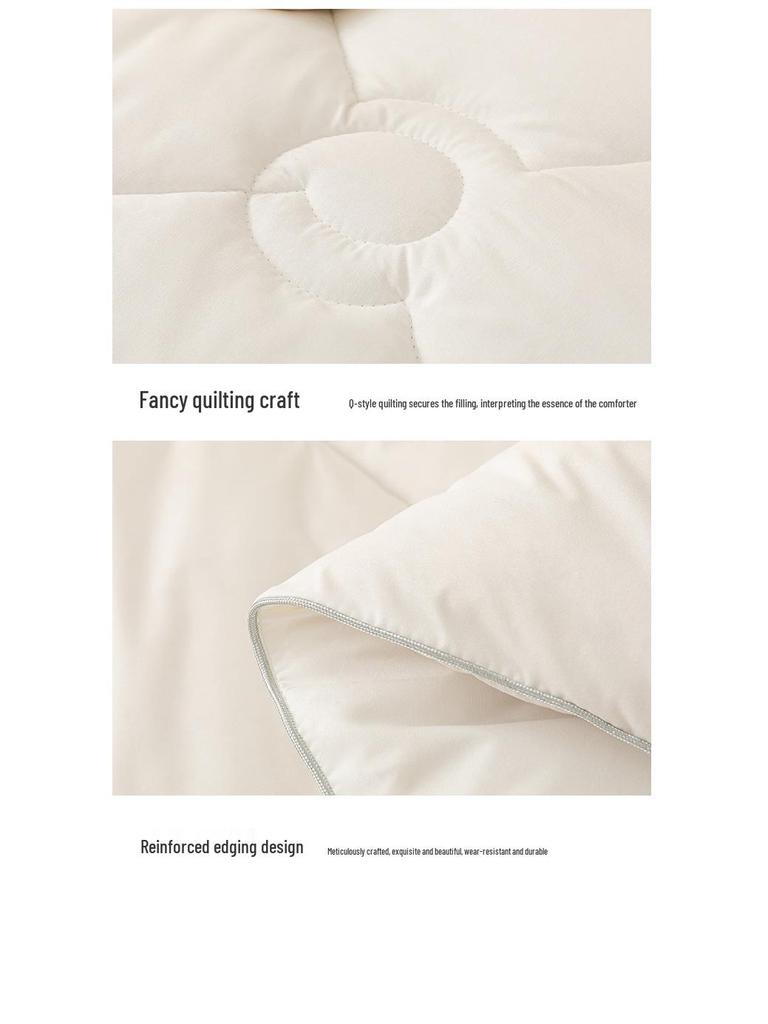 Wool Cashmere Quilt: 100% Pure Wool, Thickened & Warm for Winter or Year-Round Comfort