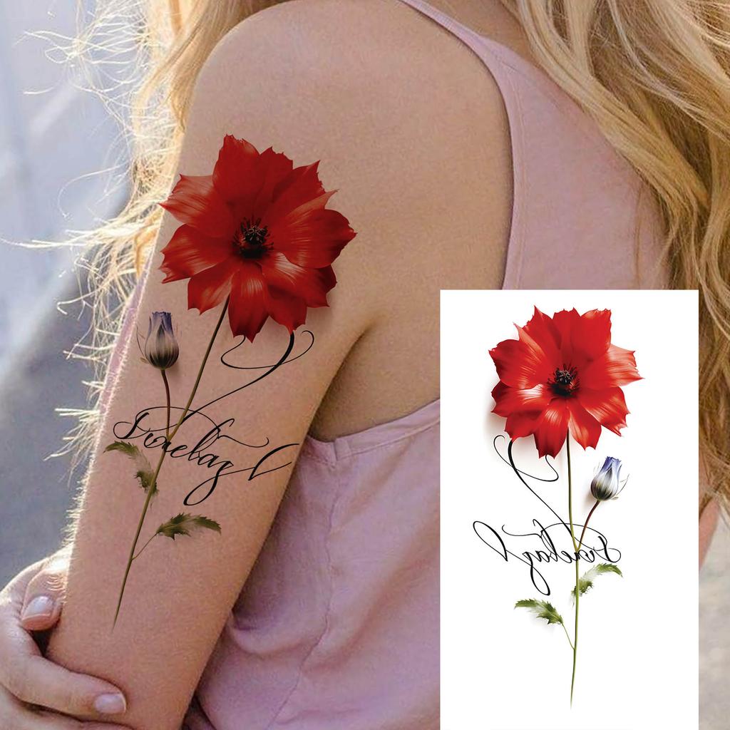 1 Sheet Black Henna Mandala Flower Temporary Tattoos For Women Girls Fake Lace Tattoo Sticker Disposable Decoration Adults Tatoo
