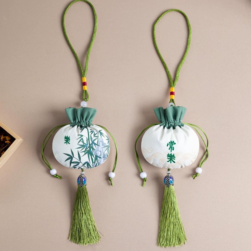 Dragon Boat Festival Fragrance Sachet Empty Bag Handmade DIY Hanging Ornament Mosquito Repellent Bag Mugwort Vintage Style Embroidered Empty Pouch
