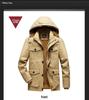 Men's Plus Velvet Thick Cotton Jacket with Lambswool - Warm Winter Workwear Outerwear for Cold Protection