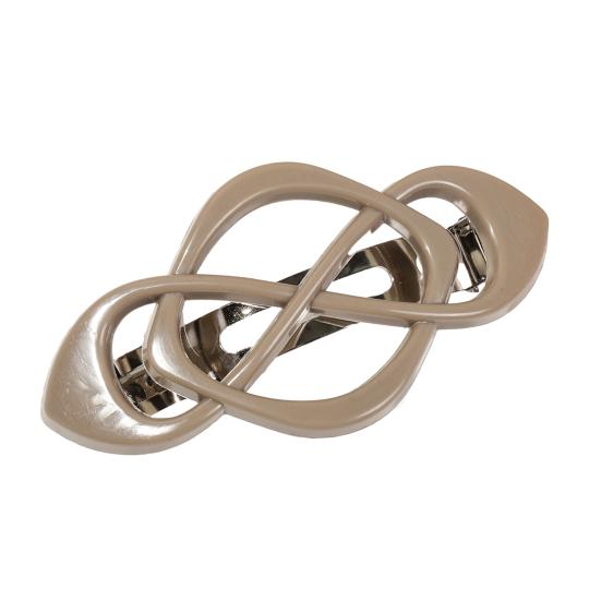 Vintage Französische Haarspange Chinesische Knotenform Metallfeder Haarnadel Rutschfest Starker Halt Hinterkopf Haarspange Haaraccessoires