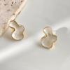Retro Resin Irregular Cloud Earrings for Women Girls French Style Stud Earrings Fashion Party Ear Jewelry Accessories Gifts