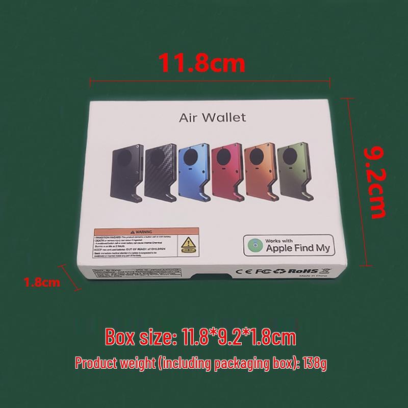 Wallet with Built-in Apple Find My AirTag Tracker and RFID Anti-theft Protection