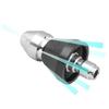 1/4'' Quick Insertion Pipe Dredging Cleaning Nozzle Front 1 Rear 6 Nozzle Washer
