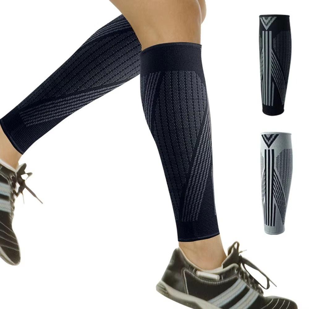 Breathable Calf Compression Sleeves Footless Leg Sleeve Brace Football Compression Socks Running