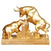 E Estátua de Urso de Resina, Arte Moderna, Ideia de Presente, Escultura de Animal Touro de Wall Street para Sala de Estar