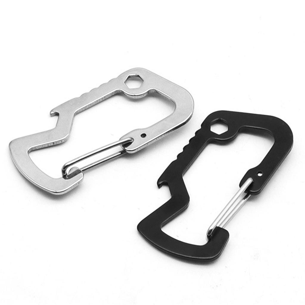 Compact Keychain Bottle Opener Durable Stainless Steel Beer Opener Convenient Bottle Opener for Outdoor Activities
