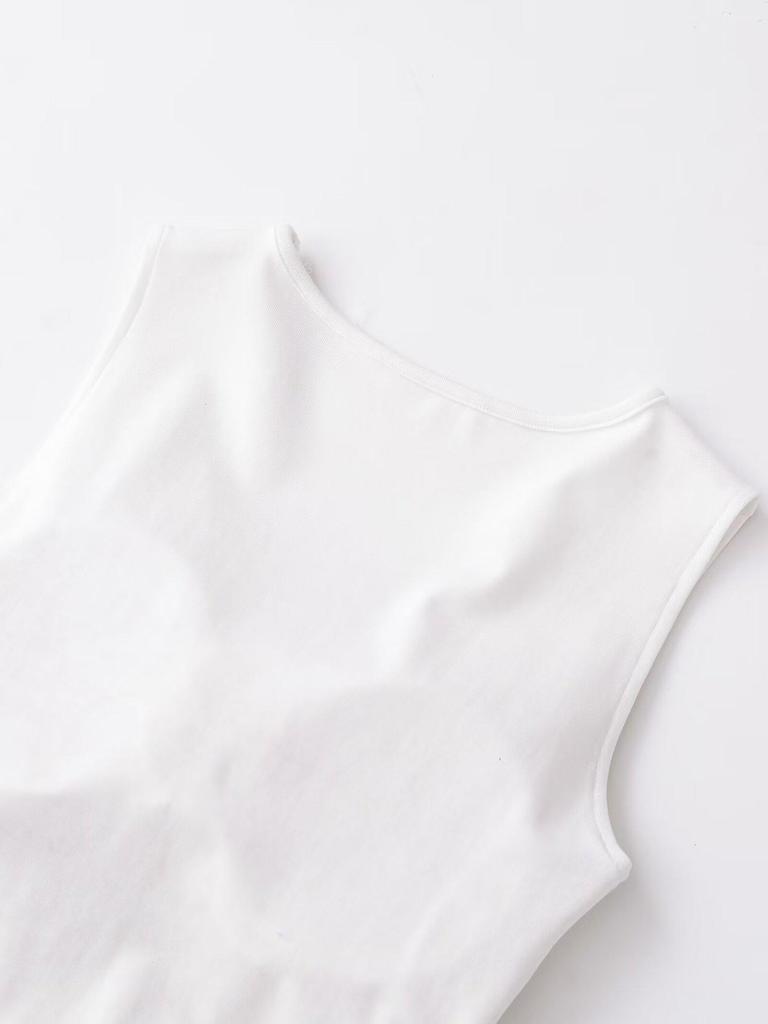 Korean Lace Patchwork V-Neck Slim Fit Camisole - Spring/Summer 2026 Sleeveless Top
