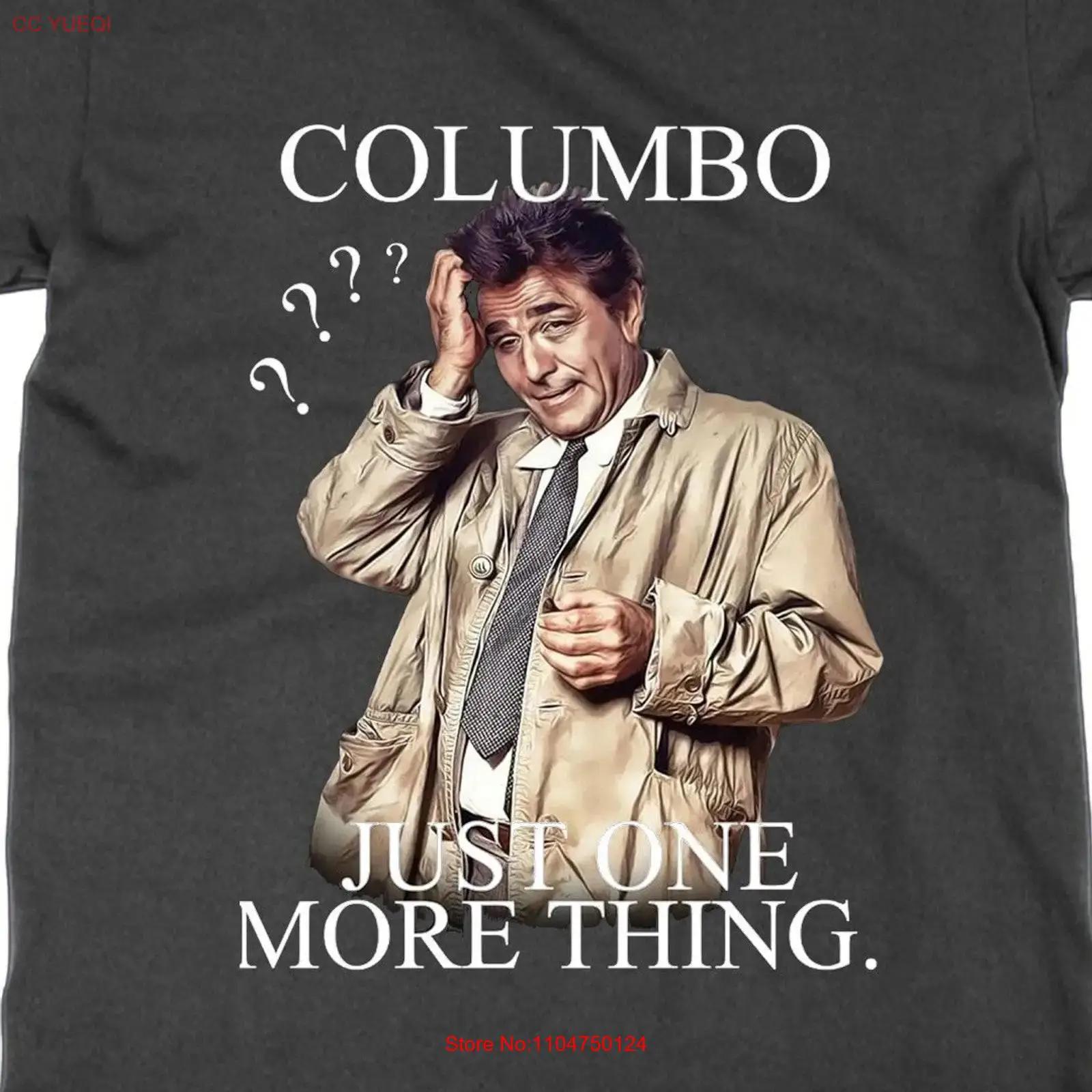 

Columbo Just One More Thing T Shirt funny TV television top vintage Washed Versatile Casual Comfortable Unisex Stretched 5XL різнокольоровий