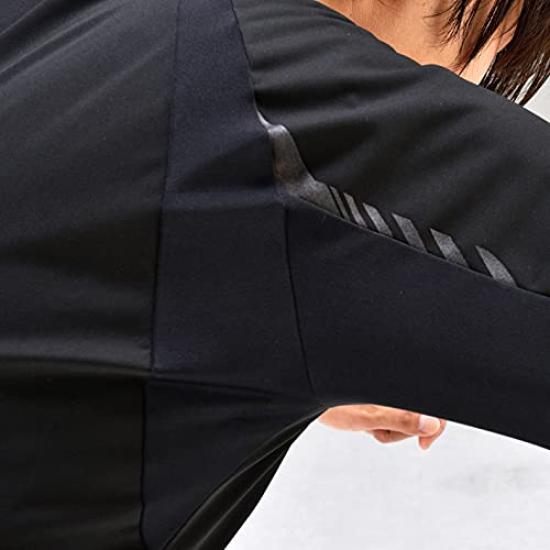 RS TAICHI Windstop Inner Windproof and Size L Suit, Cold-Resistant, Stretch, Black, [NXU916]