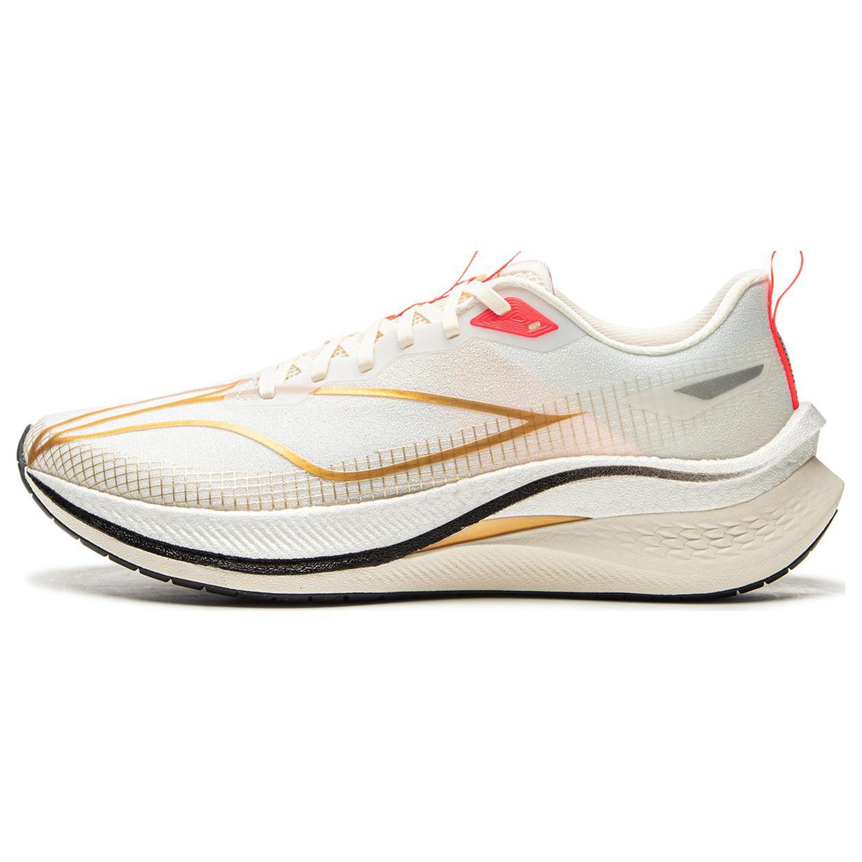 

new LiNing Red Hare 7 Pro Cushioned Slip Resistant Low Top Casual Running Shoes Men s White Gold 45