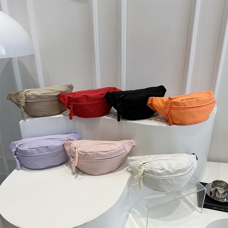 Casual messenger bag new simple and versatile sports breast bag large capacity student small satchel casual fanny pack