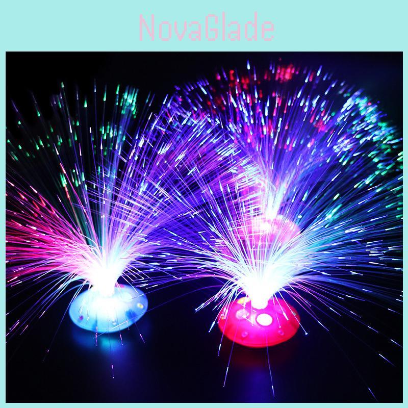 Stunning Christmas Color Changing Led Fiber Optic Night Light For Home Decoration
