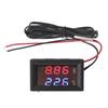 400B Voltmeter & Thermometer Display Panel 12v 24v Battery Temperature Meter Tester Gauge for Car
