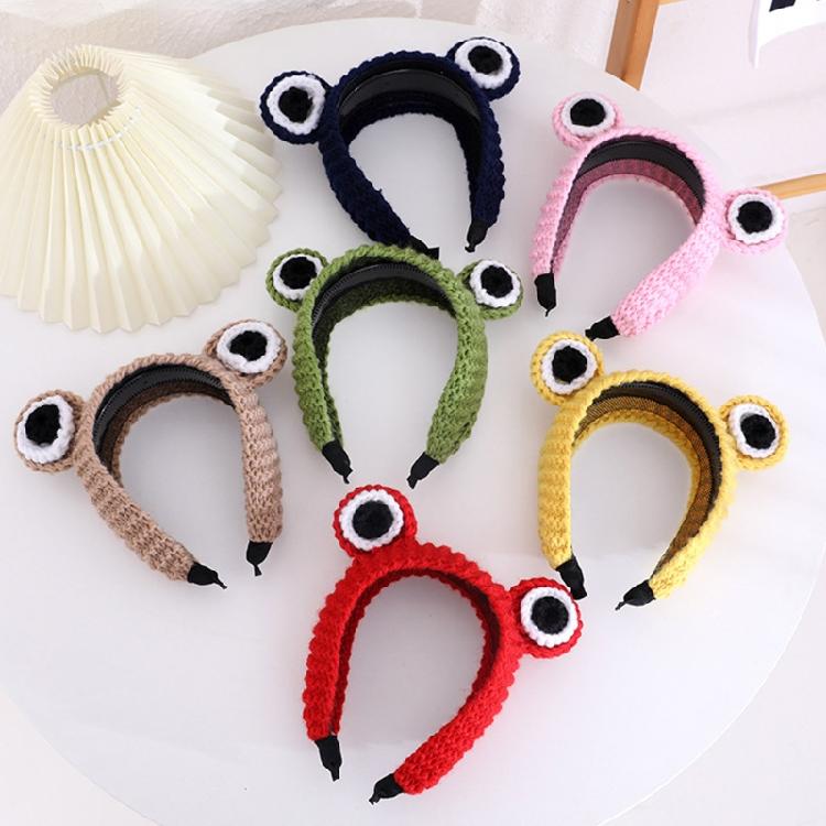 Cartoon Animal Wash Face Headband Knitted for Frog Headbands Lovely Party Hair P