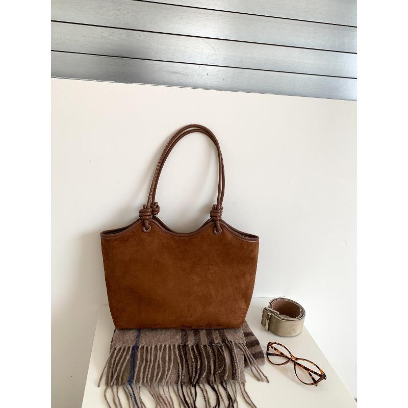 

Осенне-зимняя сумка-тоут женская портативная для поездок на работу большая сумка тренд большая вместимость новая сумка на плечо женская кофейный