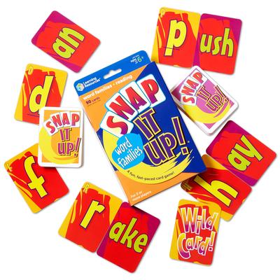Learning Resources Word Families Reading Phonics Card Game Learn by Putting Them Phonics Card Game LER 3043 & Together! &