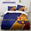 Povlečení s motivem FC Barcelona Domácí dekorace Narozeninový dárek (1 * povlak na přikrývku + 2 * povlak na polštář, bez výplně)