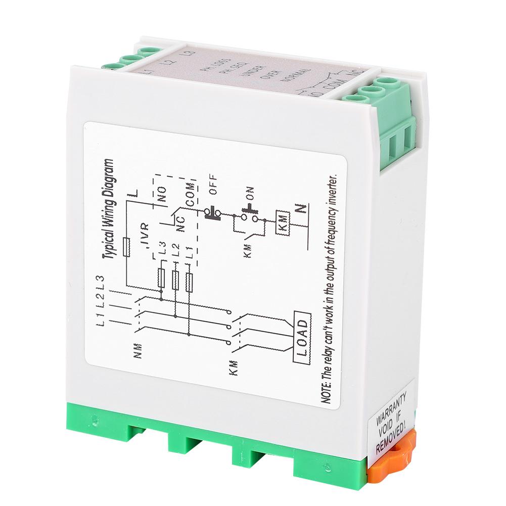 Over & Under Voltage Failure Phase Sequence Protector 3 Phase Power Supply Monitor Relay 415VAC