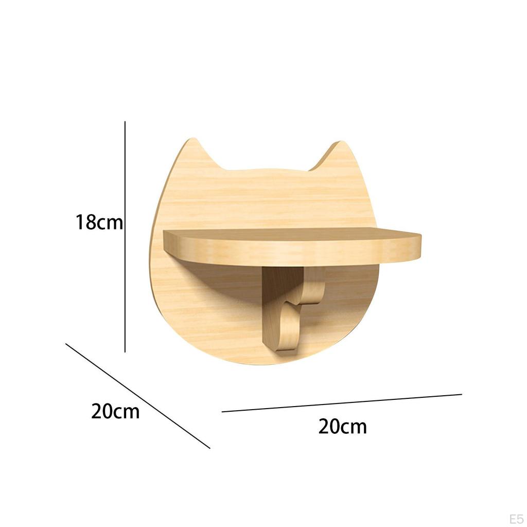 Katzen Kletterregal Sitzstange, Holzregale, Katzenmöbel, Wandmontage für Innen