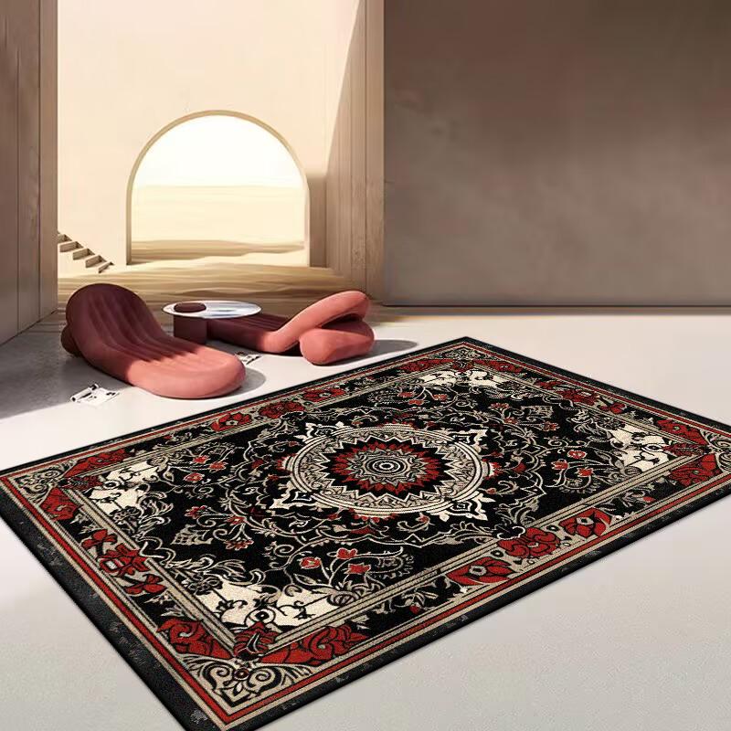 Vintage Persian Carpet for Living Room Decoration Rugs Large Area Bedroom Washable Rug Non-slip Sofa Coffee Table Mat 200x300cm