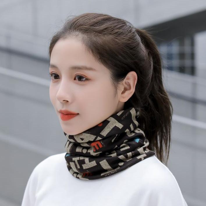 Autumn-Winter Double Layer Neck Warmer & Beanie Face Mask Headscarf