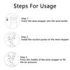 2026 New Vacuum Wine Stoppers Vacuum Pump Manual Wine Stoppers with 4 Reusable Wine Bottle Stoppers Sealer Keeps Wine