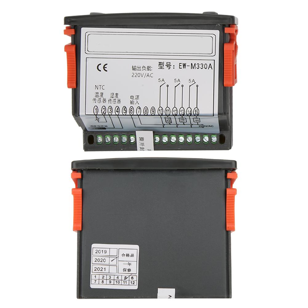 EWM330A AC220V Dual LED Temperature Humidity Controller Digital Thermostat