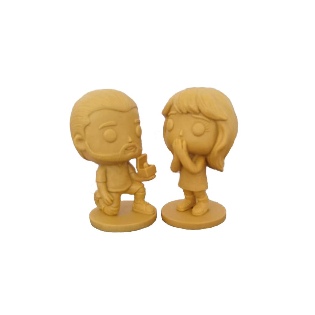 Desktop Figures, Engagement Anniversary Figures, Proposal Ornaments