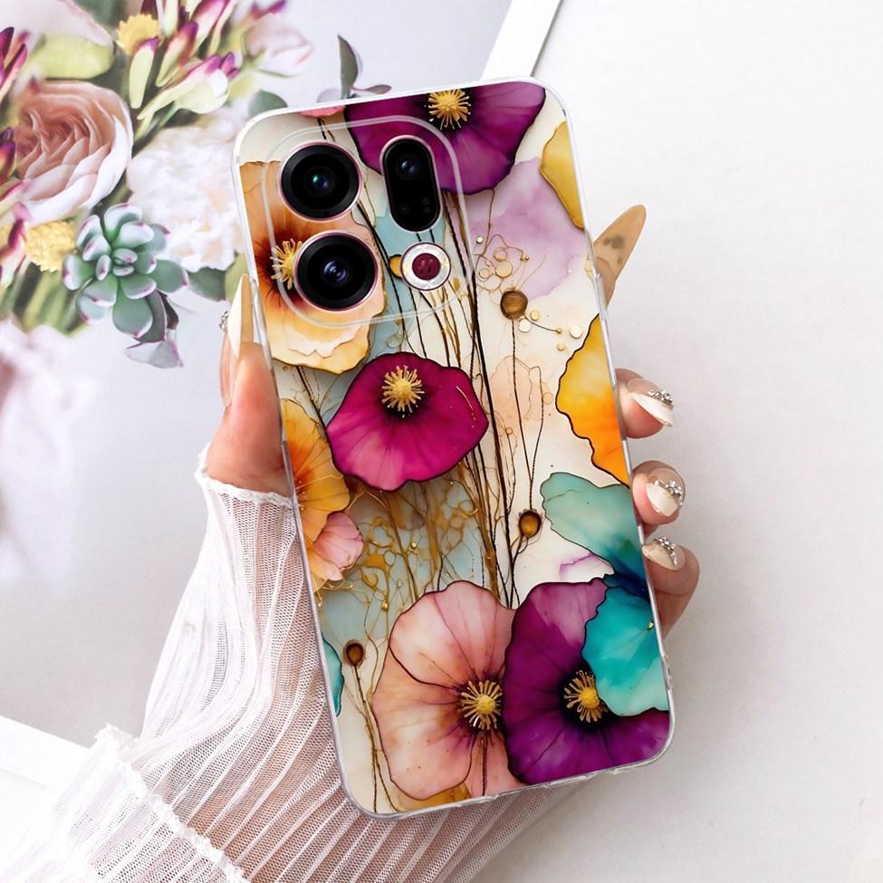 Clear For Oppo Find X9 Case Cover Cute Cat Fashion Butterfly Luxury Painted Soft Casing For Oppo CPH2797 PLJ110