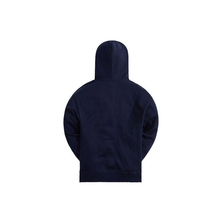 Kith Hebrew Script Hoodie Nocturnal Men Tops Blue KHM030261-413