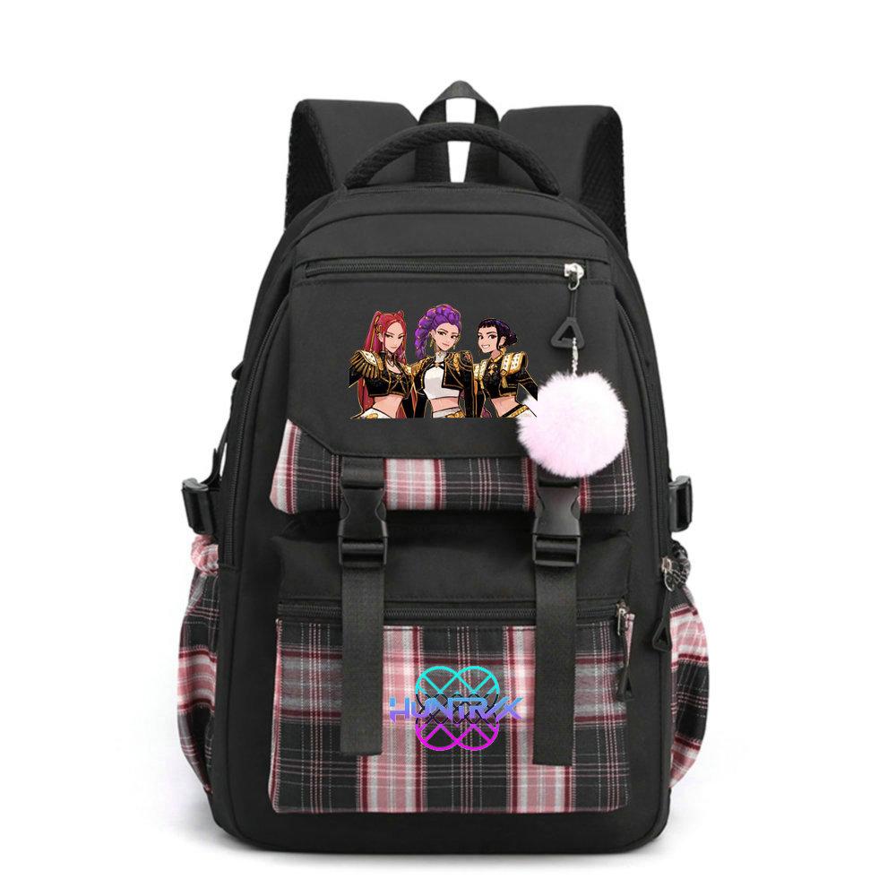 KPop Demon Hunters Everyday Backpack Printe Field Sport School Tote Capacity Outing Laptop Rucksack Gender-neutral Sling Backpack Casual