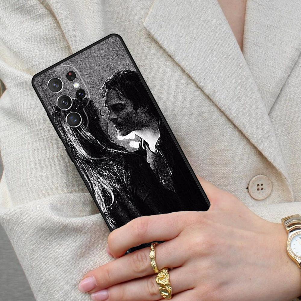 Damon Elena The Vampire Diaries Cell Phone Case for Samsung Galaxy S26 Ultra S25 S24 S23 S22 S21 S20 Note10 Cover
