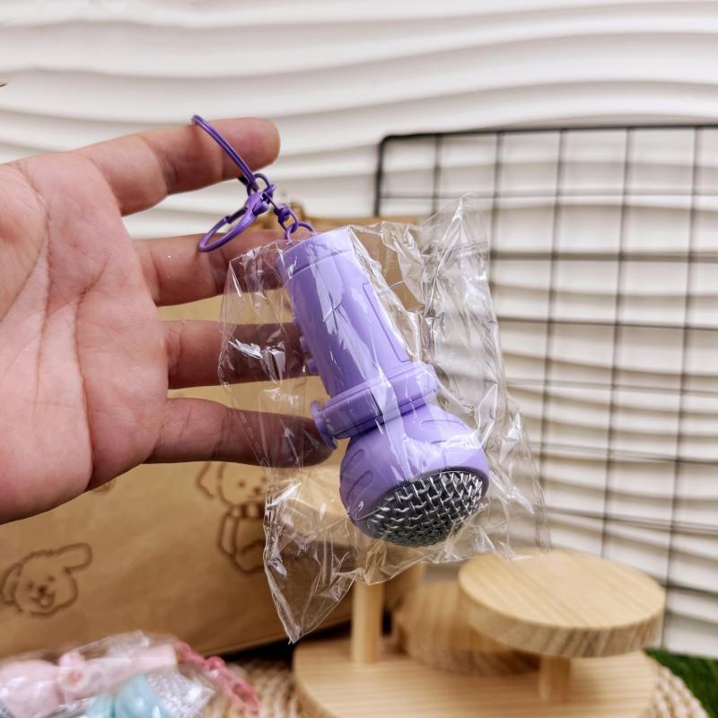 Cartoon Mini Multifunktionales Aufnahme-Mikrofon Schlüsselanhänger Rucksackanhänger Originalität Schultasche Anhänger Kinderspielzeug