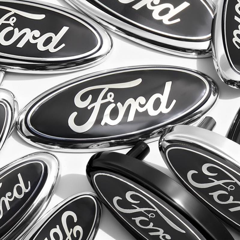 Car Front Hood Emblem Stickers Rear Boot Trunk Logo Auto For Ford Focus Mondeo Edge Ecosport Ranger Fiesta Fusion Kuga F150 F250