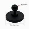 17mm Ball Head Magnetic Phone Holder with Aluminum Rod and Suction Cup Mount for Car