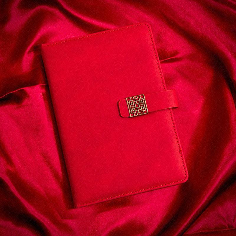 Verdickte Leder-Business-Schnallen-Notizbücher für Konferenzen und Tagebücher