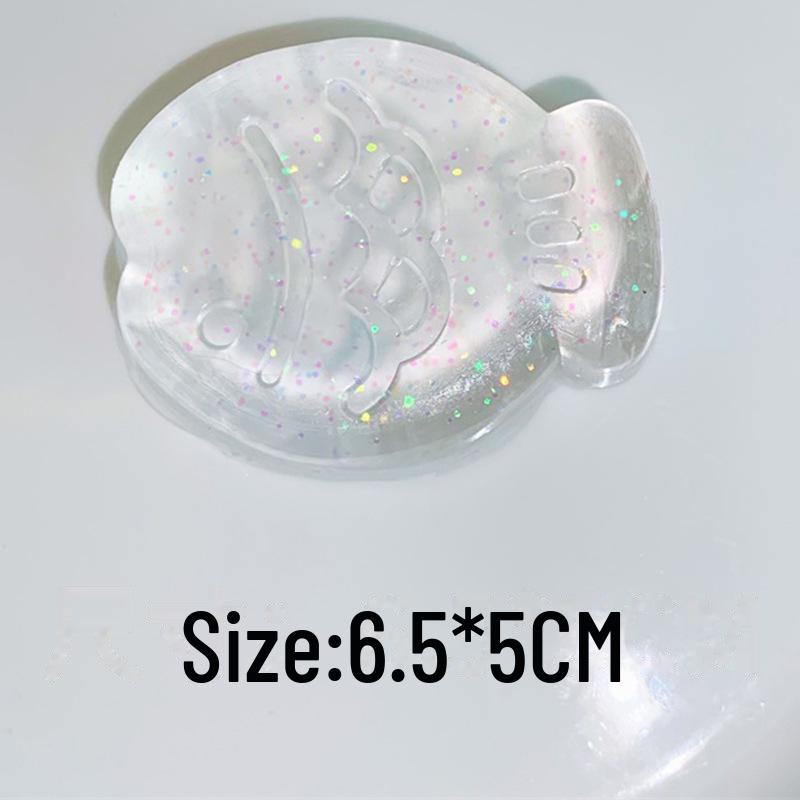 

Симпатичные кубики льда с морской солью в стиле Xiaohongshu, гелевые игрушки для снятия стресса White golden snapper белый/золотистый