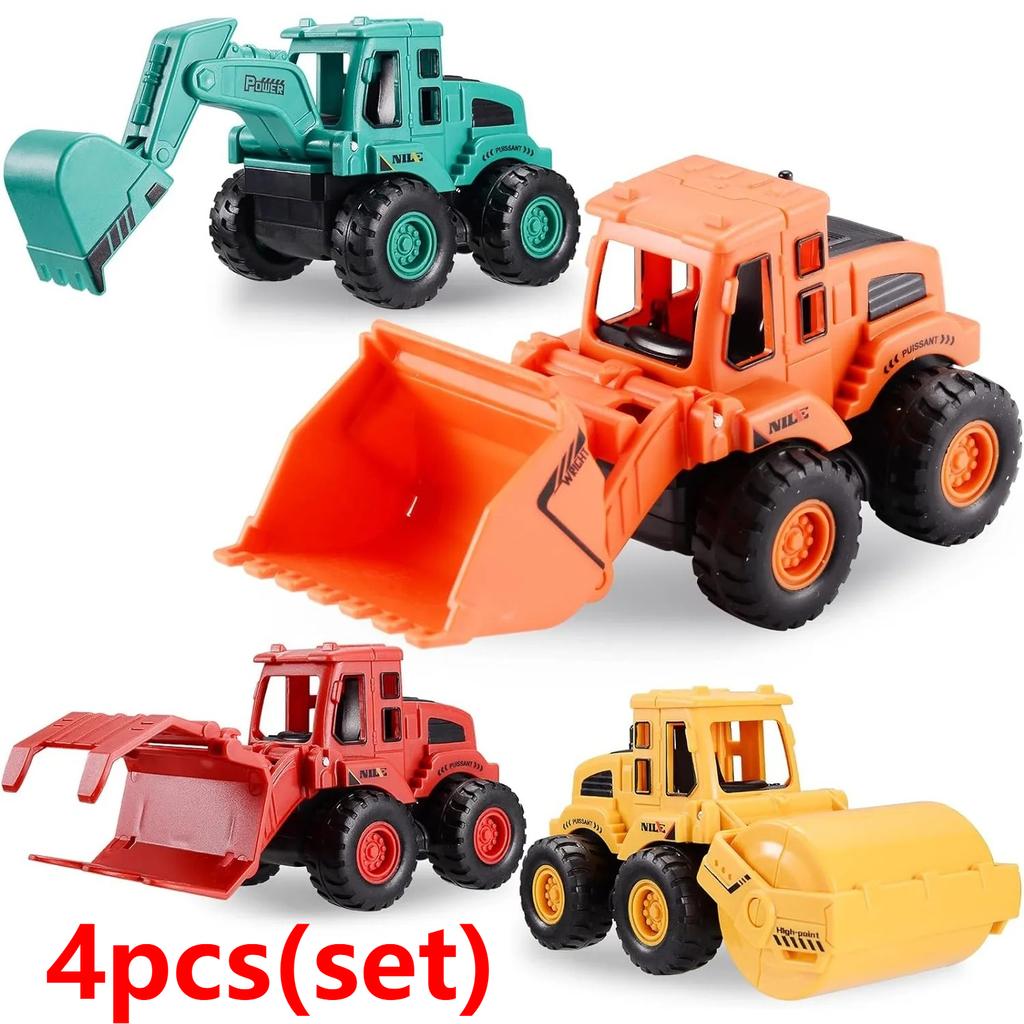 Construction Toys for Boys Kids Friction Powered Construction Truck Toys Car Vehicles Beach Sand Toys Excavator Gift for Girls
