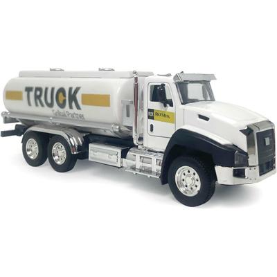 1:50 Simulation Oil Corp Toy Engineering Tanker Trailer Truck Model Car for Collection